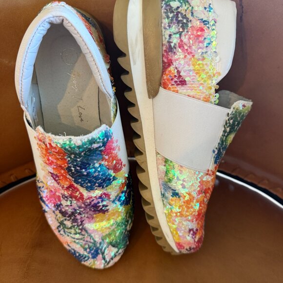 George J Love sequin sneakers size 38 - Picture 4 of 6